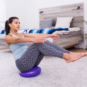 Core Balance Disc Trainer, 14” Diameter with Pump for Improving Posture, Fitness